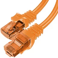 Kable komputerowe i do monitorów - Patchcord UTP kat. 5e 0,2m POMARAŃCZOWY - miniaturka - grafika 1
