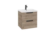 Szafki łazienkowe - Szafka łazienkowa pod umywalkę Defra Faro 50 cm orzech rockford 001-D-05034 - miniaturka - grafika 1