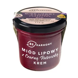 BeHarmony, miód lipowy z malinami krem, 230 g - Miód - miniaturka - grafika 1