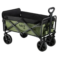 Akcesoria turystyczne - Wózek turystyczny NILS CAMP NC2602 Zielony 100 kg teleskopowa rączka - miniaturka - grafika 1