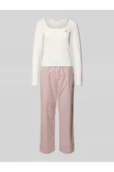 Piżamy damskie - Piżama o kroju regular fit z mieszanki bawełny - Tommy Hilfiger - miniaturka - grafika 1