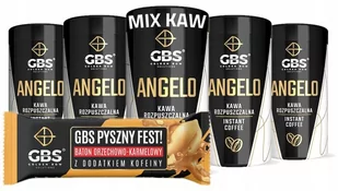 Kawa rozpuszczalna GBS Angelo 5PAK 5x100g + BATON - Kawa - miniaturka - grafika 1