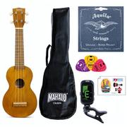 Mahalo MK1TBRK Kahiko Series - Ukulele sopranowe z zestawem akcesoriów