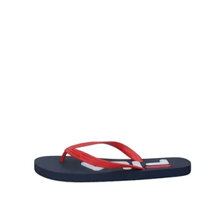 FILA Troy Men klapki męskie, Dress Blues High Risk Red, 44 EU - Klapki i japonki męskie - miniaturka - grafika 1