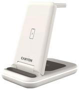 Ładowarki do telefonów - Canyon WS-304 3w1 15W LED Beżowa - miniaturka - grafika 1