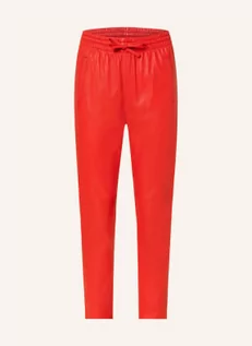 Spodnie damskie - Oakwood Spodnie Skórzane W Stylu Dresowym rot - OAKWOOD - grafika 1