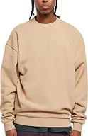 Bluzy męskie - Urban Classics Męska bluza Ultra Heavy Crew, unionbeige, 3XL, beżowy unionowy, 3XL - miniaturka - grafika 1