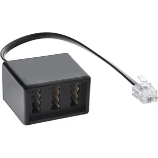 InLine TAE German Adapter Kabel RJ11 6P4C męski TAE NFN żeński 69942A - Patchcordy - miniaturka - grafika 1