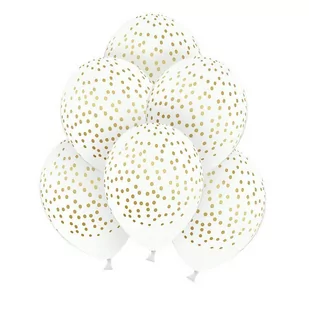 PartyDeco Balony "Kropki", pastel białe, 12" STRONG, 6 szt SB14P-208-008G-6 - Balony i akcesoria - miniaturka - grafika 2