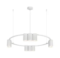 Lampy sufitowe - Biała nowoczesna lampa 10 punktowa K406 W9-B70 - miniaturka - grafika 1