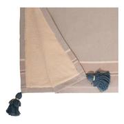 Ręczniki - Niebiesko-beżowy bawełniany ręcznik Foutastic Brunella, 70x130 cm - miniaturka - grafika 1
