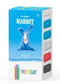 Zabawki kreatywne - Hey Clay - Królik - TM Toys - miniaturka - grafika 1