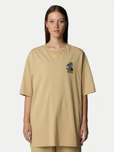 The North Face T-Shirt Unisex Mountain Cleanup NF0A8C4D Beżowy Oversize - Koszulki i topy damskie - miniaturka - grafika 1