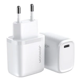Joyroom 20W Quick Charge 3.0 szybka ładowarka sieciowa ładowarka do telefonu komórkowego USB typu C kompatybilna ze smartfonami biały - Ładowarki do telefonów - miniaturka - grafika 1