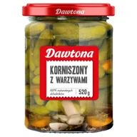 Pasztet i przetwory mięsne - Ogórki korniszony z warzywami 520g Dawtona - miniaturka - grafika 1