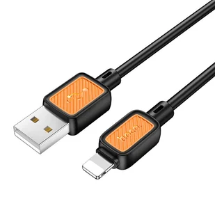 Kabel USB A do Lightning Hoco 2,4A 1 m X108 czarny - Kable USB - miniaturka - grafika 1