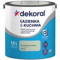Farby wewnętrzne - Farba lateksowa o podwyższonej odporności ŁAZIENKA KUCHNIA Pastelowa szałwia 2,5 l Dekoral - miniaturka - grafika 1