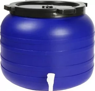 Un Beczka Plastikowa 100L Okrągła Z Kranikiem SU-B-100L+KR - Pojemniki przemysłowe - miniaturka - grafika 1