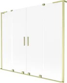 Parawany nawannowe - Mexen Velar L Duo parawan nawannowy 2-skrzydłowy rozsuwany 180 x 150 cm, szron, złoty szczotkowany - 896-180-003-32-55 - miniaturka - grafika 1