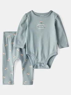 carter's 2-częściowy zestaw w kolorze zielonym - Body dla niemowląt - miniaturka - grafika 1