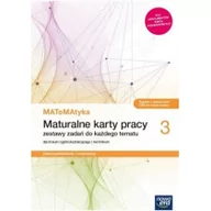 Podręczniki dla liceum - NOWA ERA MATeMAtyka 3. Liceum i technikum. Maturalne karty pracy. Zakres podstawowy i rozszerzony - Dorota Ponczek, Karolina Wej - miniaturka - grafika 1
