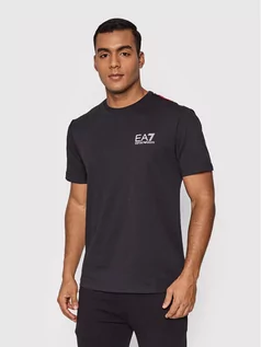 Koszulki męskie - Emporio Armani EA7 T-Shirt 3LPT65 PJ7CZ 0200 Czarny Regular Fit - grafika 1