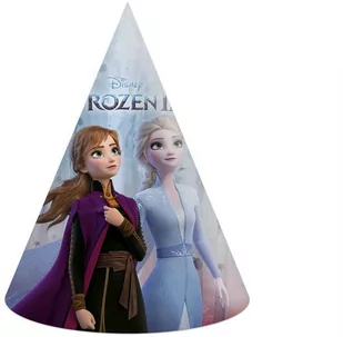Czapeczki urodzinowe Frozen 2 - Kraina Lodu 2 - 6 szt. - Urodziny dziecka - miniaturka - grafika 1