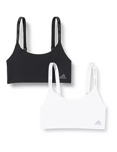adidas Scoop Lounge biustonosz (2 sztuki), czarny i szary, L - Biustonosze - miniaturka - grafika 1