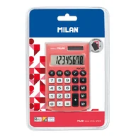 Przybory szkolne - MILAN Kalkulator Pocket Touch czerwony - miniaturka - grafika 1