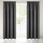 Zasłony - Eurofirany Zasłona Amelia grafitowa 140 cm x 270 cm - miniaturka - grafika 1