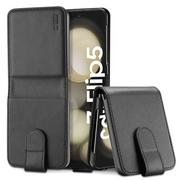 Portfele - Etui portfel Wallet do Samsung Galaxy Z Flip 5 Black - miniaturka - grafika 1