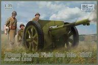 Modele do sklejania - Model plastikowy 75mm francuska armata polowa Mle 1897 modyfikowana 1938 - miniaturka - grafika 1