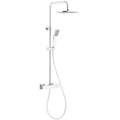 Zestawy prysznicowe - KFA Zestaw prysznicowy Logon z deszczownicą z baterią termostatyczną chrom 5746-910-00 5746-910-00 - miniaturka - grafika 1