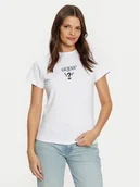 Koszulki i topy damskie - Guess T-Shirt V4YI21 KCDH1 Biały Slim Fit - miniaturka - grafika 1