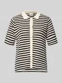 Koszulki i topy damskie - t-shirt z kołnierzykiem polo i listwą guzikową model 'LORIANNA' - miniaturka - grafika 1