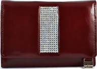 Portfele - Swarovski CV 130 Swarovski skórzany portfel damski kolekcja Giovani ciemno czerwony CV 130 - miniaturka - grafika 1