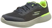 Sneakersy damskie - Skechers Go Run 400 V2 sneakersy chłopięce, Navy Lime Textile Orange Trim, 34 EU - miniaturka - grafika 1