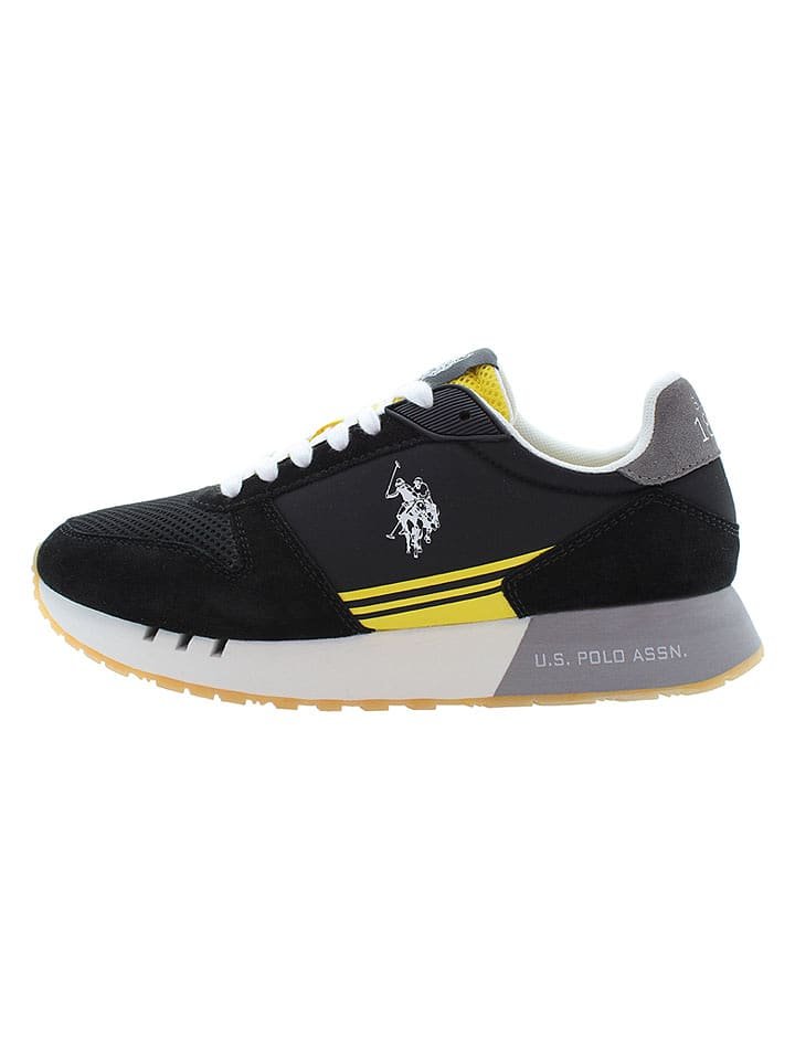 U.S. Polo Assn. Sneakersy w kolorze czarno-żółtym