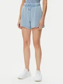 Spodenki damskie - Guess Jeans Szorty sportowe W5GD0N KCTJ1 Niebieski Relaxed Fit - miniaturka - grafika 1