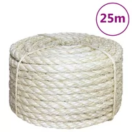Pasmanteria - vidaXL Sznur, sizal 100%, 12 mm, 25 m - miniaturka - grafika 1