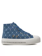 Buty dla dziewczynek - Patrizia Pepe Trampki PJ257.07 S Niebieski - miniaturka - grafika 1