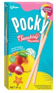 Ciastka - Pocky Summer Paradise Brzoskwinia Liczi Czarny Bez - miniaturka - grafika 1
