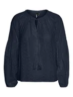 Bluzki damskie - Vero Moda Bluzka "Katty" w kolorze granatowym - miniaturka - grafika 1