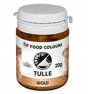 Dodatki do ciast w proszku - TIUL W PROSZKU DO DEKORACJI NA TORT ZŁOTY 20g - miniaturka - grafika 1