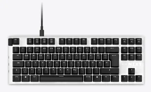 NZXT KB-1TKDE-WR klawiatura Biuro USB QWERTZ Niemiecki Biały KB-1TKDE-WR - Klawiatury - miniaturka - grafika 1