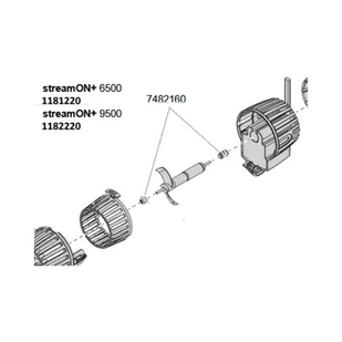 EHEIM Zestaw tulei wału (1x przód, 1x tył) do 1181, 1182 (7482160) - Pozostałe akcesoria do akwarium - miniaturka - grafika 1