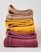 Spodnie i spodenki dla dziewczynek - Reserved - Dzianinowe spodnie z haftem - mahoniowy - miniaturka - grafika 1