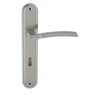 Klamki - Domino Klamka Presto na klucz chrom, nikiel - miniaturka - grafika 1