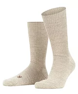 Skarpetki męskie - FALKE Uniseks Skarpety Walkie Ergo U SO Wełna Merynosa jednokolorowe 1 Para, Beżowy (Sand Melange 4490), 44-45 - miniaturka - grafika 1