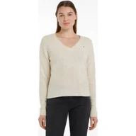 Swetry damskie - Tommy Hilfiger Wełniany sweter | Regular Fit - miniaturka - grafika 1